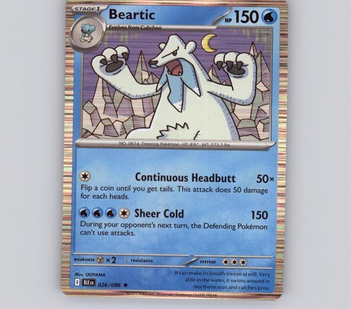 Beartic 026 086 holo - beartic, 026/086