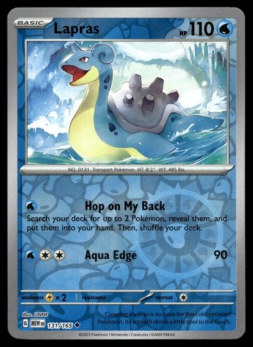 Lapras 131 165 151 - 151, pokemon