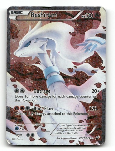 Reshiram rc22 rc25 holo tesori - holo,