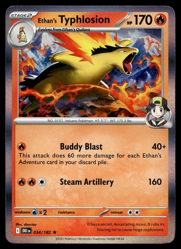 Ethan typhlosion 034 182 - ethan's, 034/182
