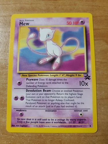 Carta pokémon mew - carta,